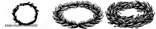 Eternal Cycle of Nature: A Timeless Laurel Wreath