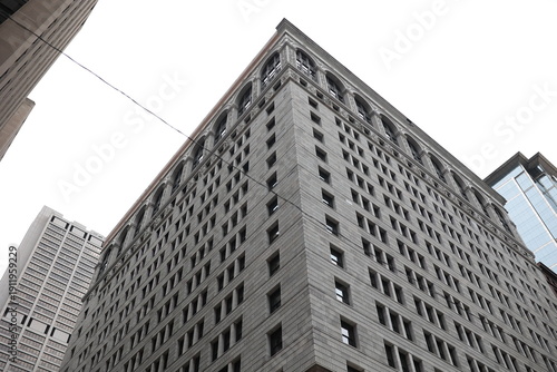 Fotografie Historic office building with classic architecture in city