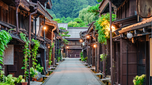 Takayama, Japan at the Historic Sannomachi Street