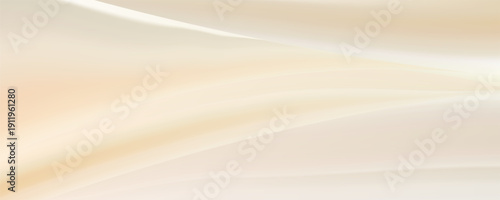  Soft cream background with warm gradient waves and satin texture. Elegant beige abstract design with gentle light shadows and luxurious silk-like flowing patterns.