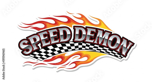 Speed Demon Racing Logo Design.