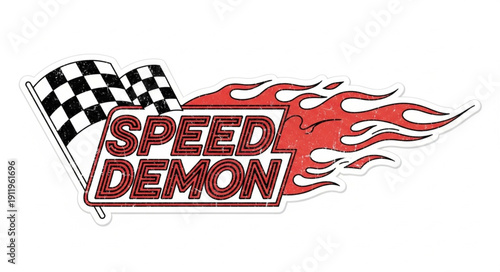 Speed Demon Racing Logo Design.