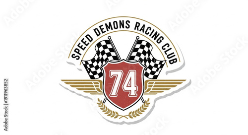 Speed Demons Racing Club Logo Design.