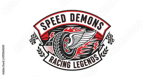 Speed Demons Racing Legends Logo Design.