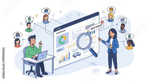 Abstract Background with Dynamic Wavy Lines and Glowing Effects