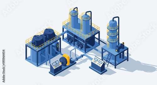 Industrial Chemical Plant Equipment and Machinery.