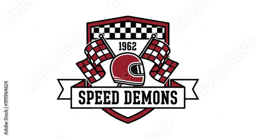 Speed Demons Racing Team Crest Logo.
