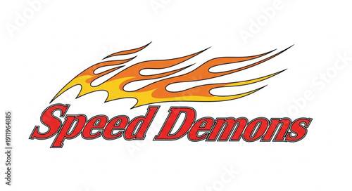Speed Demons Logo Design Element.