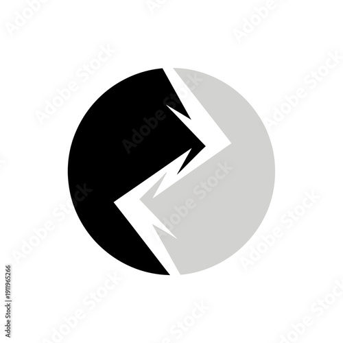 broken, split, divide, division, separation, fracture, crack, conflict, contrast, duality, balance, opposition, disruption, rupture, breach, fragmentation, disconnect, disagreement, polarity, clash, b