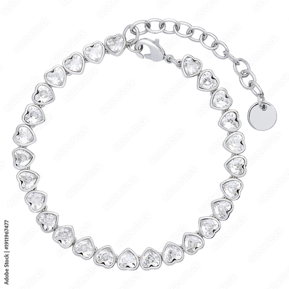 Obraz premium Diamond bracelet in love concept with a chain