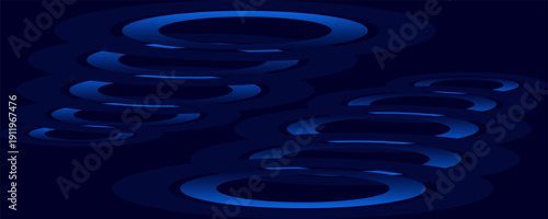 A blue background with circles of different sizes and colors. The circles are arranged in a way that creates a sense of movement and energy.