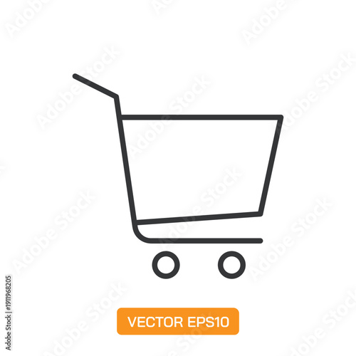 Shopping Cart Icons. Thin Line Symbol Elements Collection.