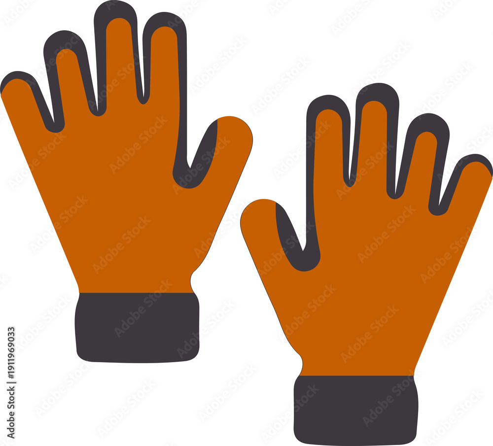 Obraz premium Durable work gloves offer essential hand protection during construction, repair, or landscaping tasks.