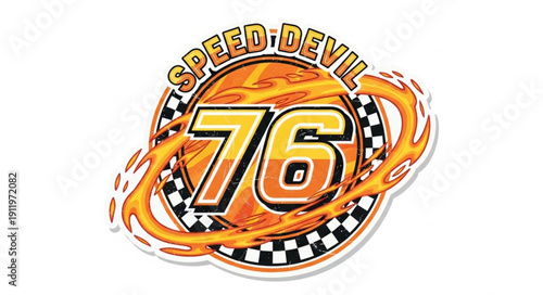 Speed Devil 76 Racing Logo.