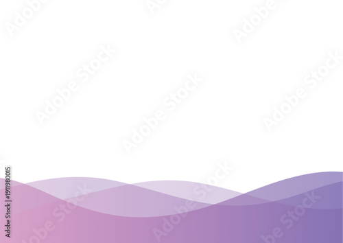 抽象的なウェーブのグラデーションの背景　流体シェイプの波の素材　紫　ピンク