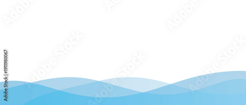 抽象的なウェーブのグラデーションの背景　流体シェイプの波の素材　青