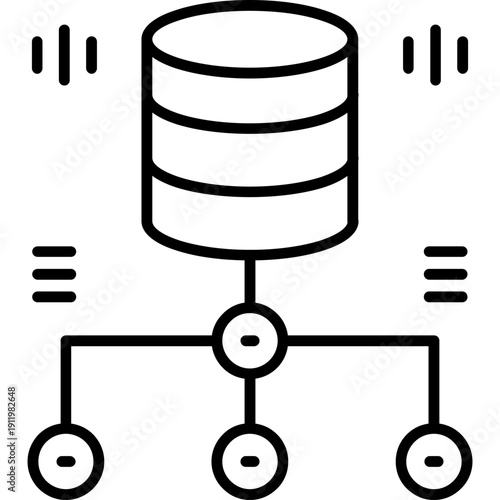 Cluster Icon Vector Element