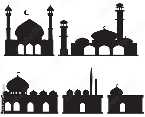 taj mahal vector illustration