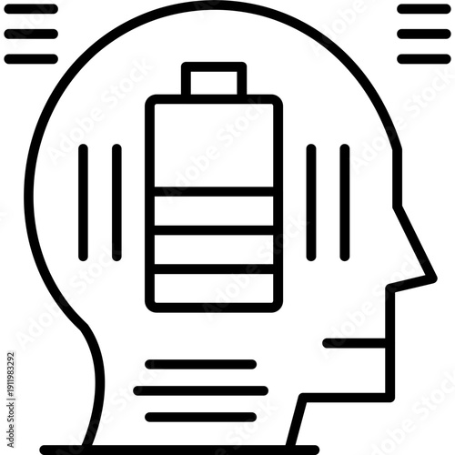 Fatigue Icon Vector Element