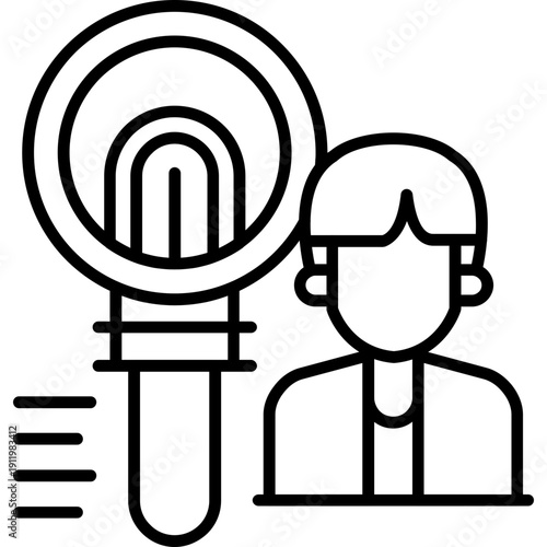 Fingerprint Icon Vector Element