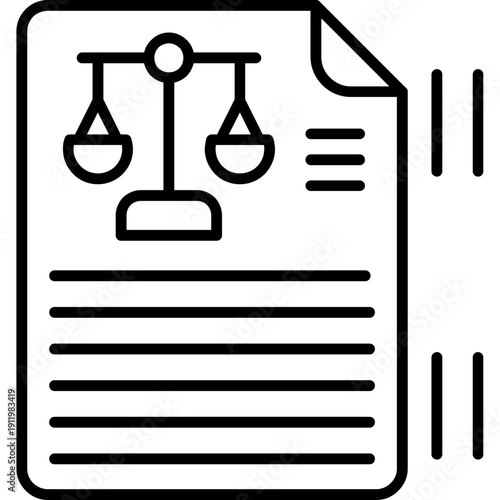 Legal Icon Vector Element
