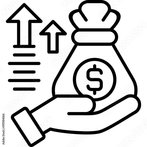 Revenue Icon Vector Element
