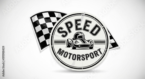 Speed Motorsport Logo Racing Emblem.