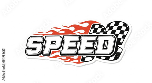 Speed Racing Logo Design Element.