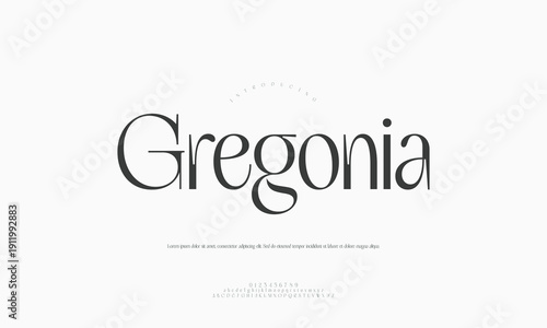 Modern Font and Typography Letter Design Abstract Alphabet Background