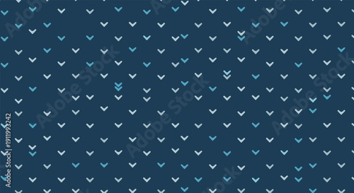 Tiny blue checkmarks scattered across a dark blue background, abstract pattern
