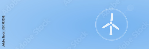 Header Vektor Illustration Windrad Windenergie Erneuerbare Energien svg unter 60 kB mit copy space