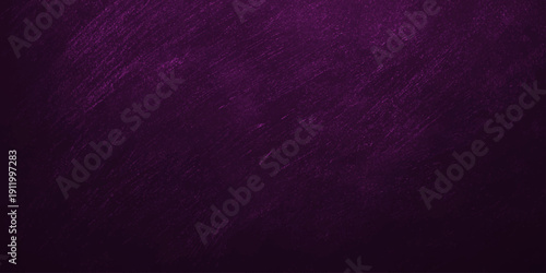 A dark purple grunge background with a vintage textured wall pattern features violet paint on old paper material for a dirty canvas backdrop design