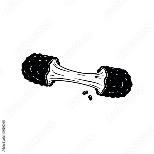 Fried Mozzarella Stick Snapped with Gooey Cheese Stretch