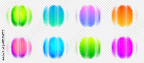 Circle blob gradient with glass fractal abstract for png neon chromatic. Set light pattern with holographic bubble deep for graphic futuristic spot. Texture bright circle with radiant glass grain.