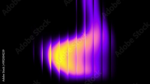 Abstract dynamic glass gradient waves flowing with radiant neon light, smooth futuristic motion and seamless looping background animation for modern motion graphics. High-quality 4K