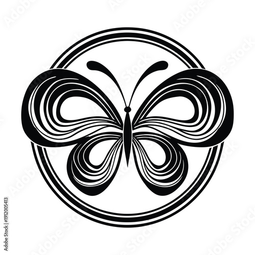  beautiful butterflies and flowers drawn in a minimalist, continuous single line art style.