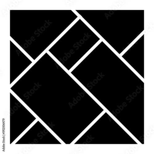 Photo collage template. Mood board grid. Square picture frame. Photography album layout. Vector illustration .eps,10