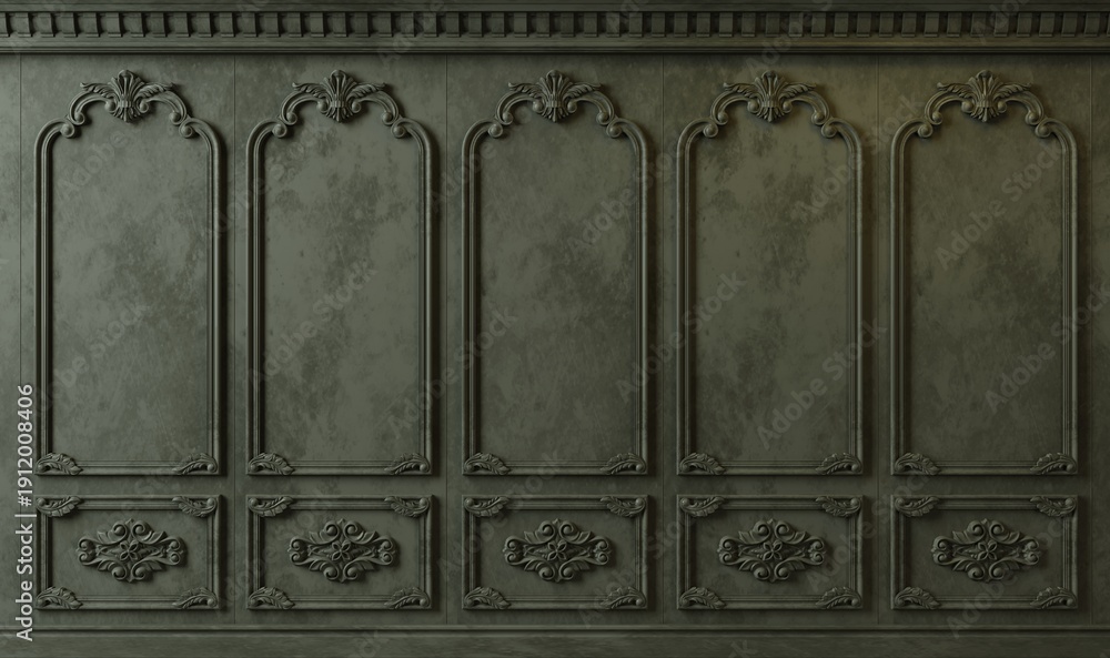 Obraz premium Extra large background arch cabinet wall