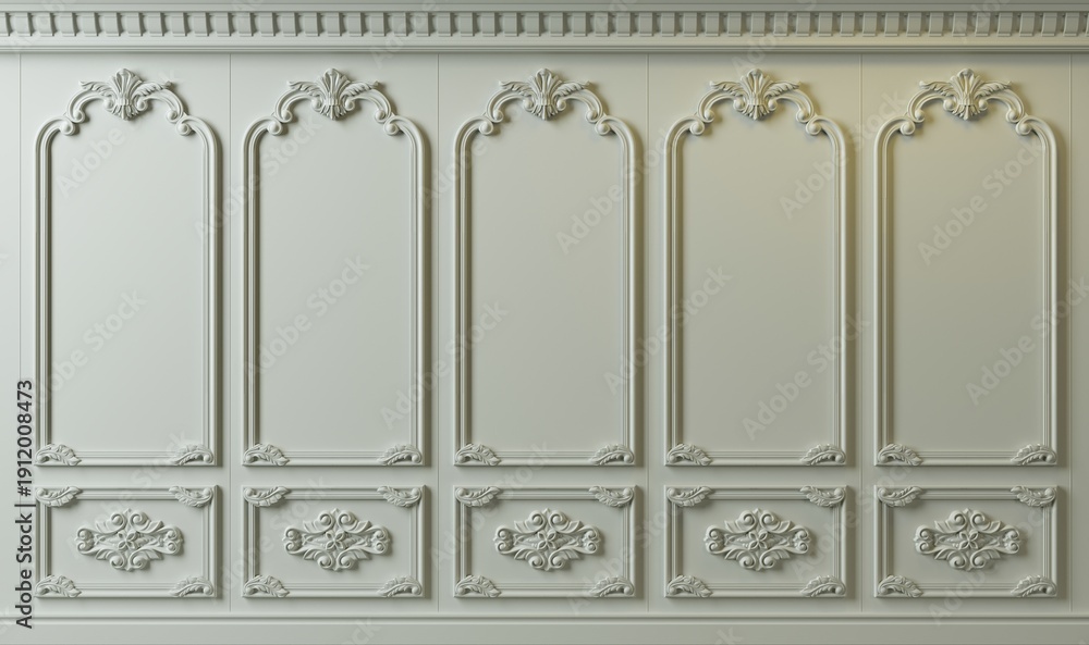 Obraz premium Extra large background arch cabinet wall