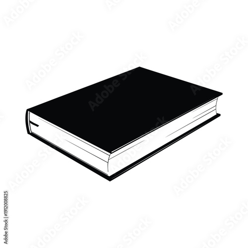 Black book with white pages