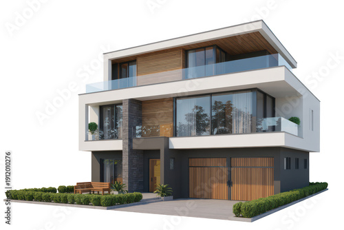 Modern Luxury House Design with Garage and Landscaping