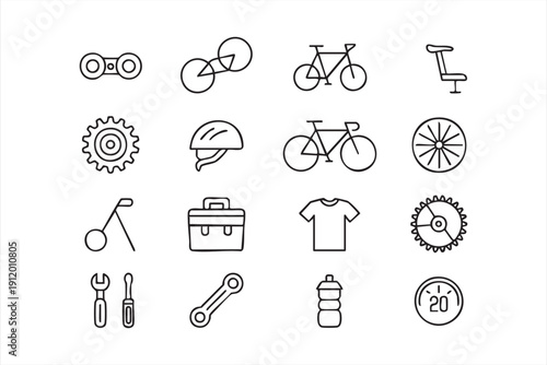 urban commute and eco transport icon pack