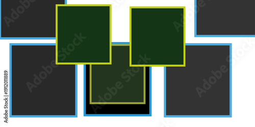 set of banners with different colors