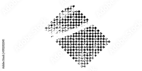 Racing flag grunge design of vector car race sport, auto rally and motocross.