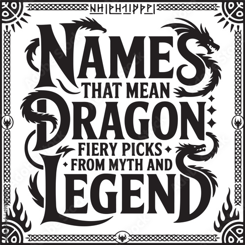 Names That Mean Dragon: