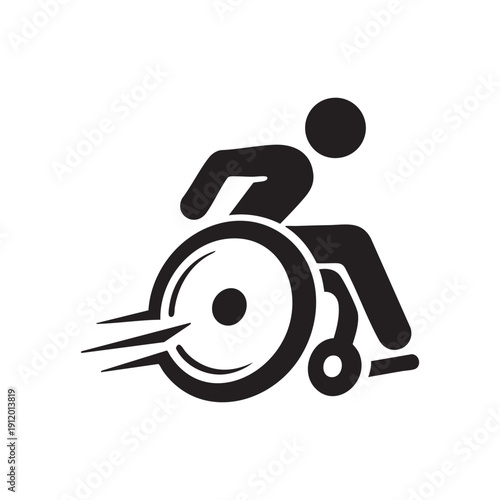 Disability and wheel chair icon vector illustration