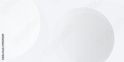 Abstract white background with blue dot circle rings. blue circle lines pattern. Futuristic technology concept. Suit for cover, poster, banner, brochure, header, website