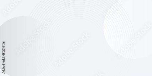 Abstract white background with blue dot circle rings. blue circle lines pattern. Futuristic technology concept. Suit for cover, poster, banner, brochure, header, website