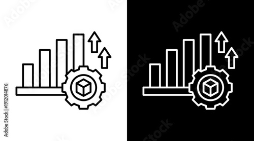 Improvement White Icon Set Design