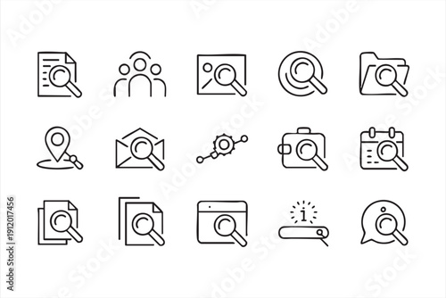 Modern discovery symbol set for analytics platforms